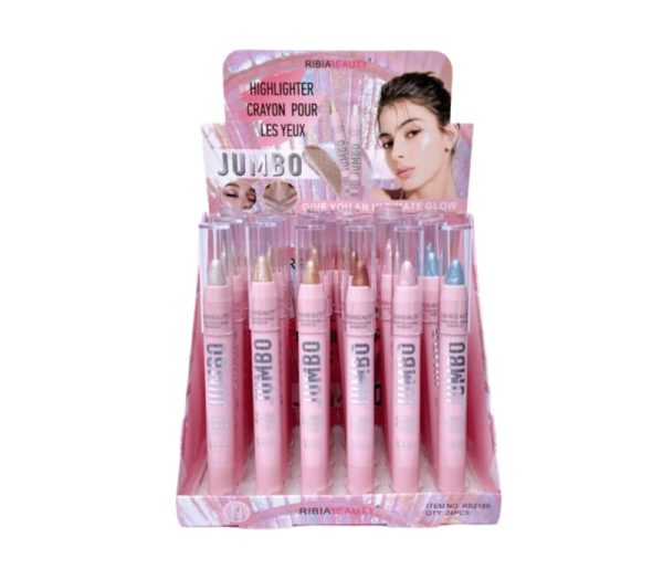 1 Pc Jumbo Multipurpose Crayon – Creamy Highlighter & Eyeshadow Stick – Long-Lasting, Blendable Makeup Crayon