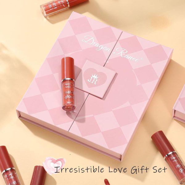 Dragon Ranee 12-Color Matte Lip Gloss Set – Long-lasting Waterproof Liquid Lipstick – High-Pigment Velvet Finish – Ideal for Daily Use, Gifting & Professional Makeup