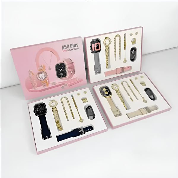 A58 Plus 6 in 1 Smartwatch for Women – Best Quality Smart Watch for Girls – Perfect Gift – Random Color