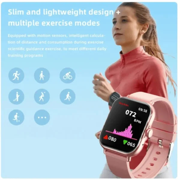 A58 Plus 6 in 1 Smartwatch for Women – Best Quality Smart Watch for Girls – Perfect Gift – Random Color