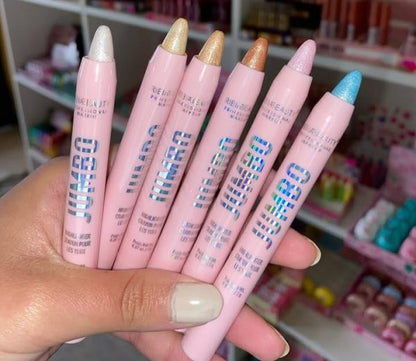 1 Pc Jumbo Multipurpose Crayon – Creamy Highlighter & Eyeshadow Stick – Long-Lasting, Blendable Makeup Crayon